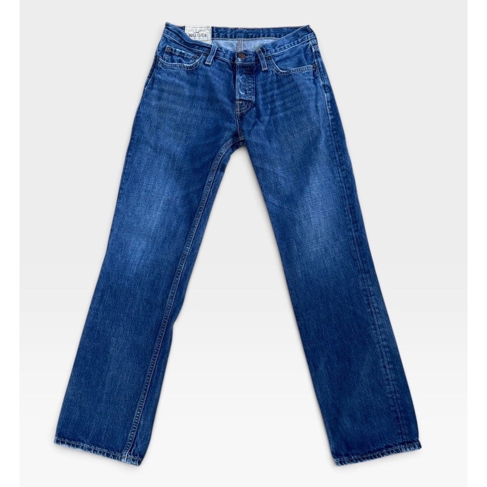 Hollister California 1922 Mens Jeans 30x32 Slim Straight Blue Denim Cotton